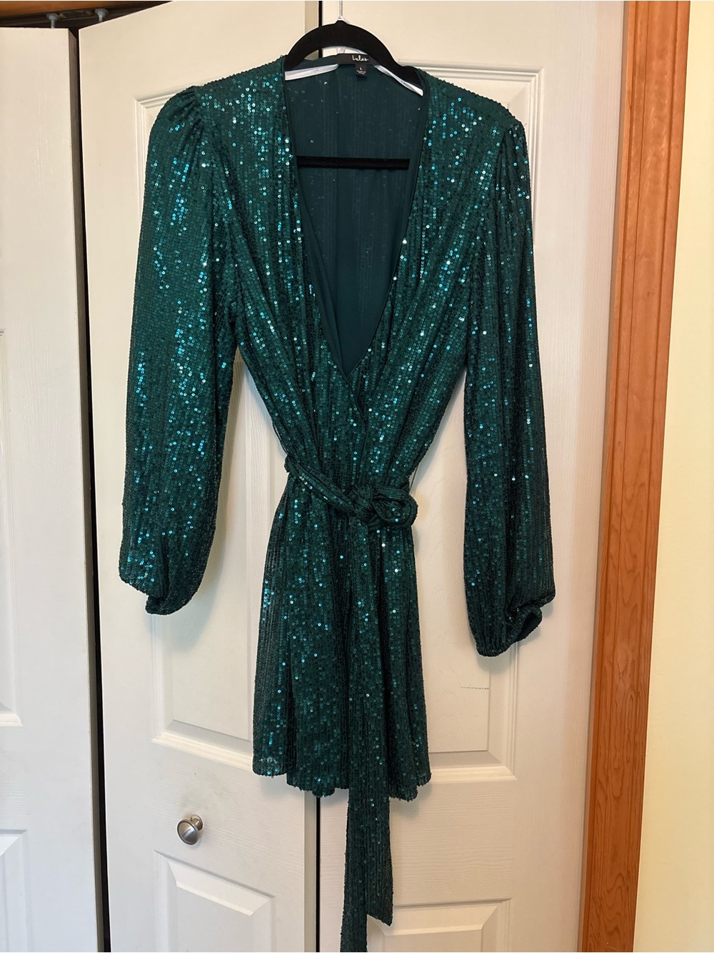 Lulu's green Sequin Dress
